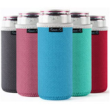 Fundas Enfriadoras Slim Can Cooler (paquete De 5), De Neopre