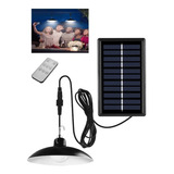 Lámpara Led Solar Colgante Recargable Camping + Control