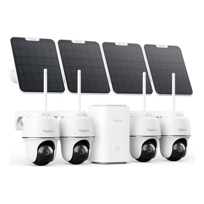 Cámara Reolink Kit Home Hub 4x Argus Pt Ultra Solar | Envío gratis