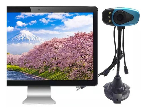 Webcam Usb Con Micrófono Para Teletrabajo Y Videoconferenci