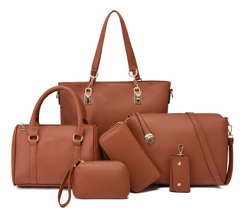 Mujer Moda Set 6 Bolsas Cartera Crossbody Sintetico Hombro