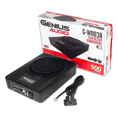 Subwoofer Activo Amplificado 8 P\u002F Auto + Control De Bajos Negro | Meses sin interés