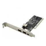 Placa Firewire 1394 4 Portas Para Slot Pci Computador Pc