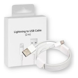 Cable De Carga Para iPhone - 2 Metros - Apto Carga Rapida