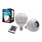 Lampada Luz Led Rgb Bluetooth Música Caixa Som + Controle