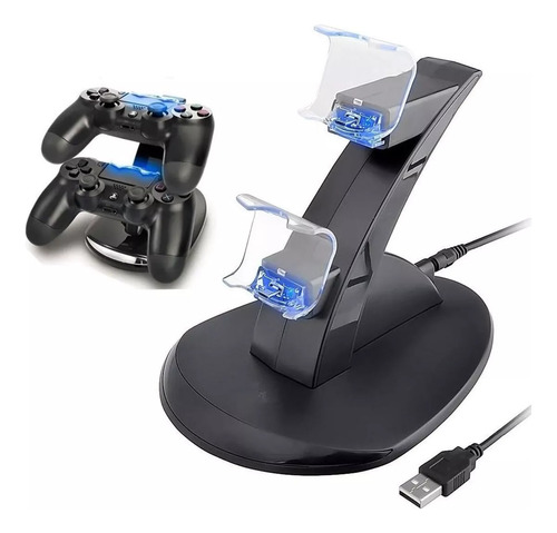 Cargador De Mando Ps4/ps3 Accesorios Play 4/play3 Carga Dual