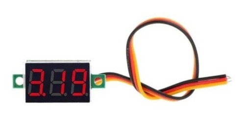 Mini Voltímetro Digital 100v Dc Led Rojo Lf-109-004-v1