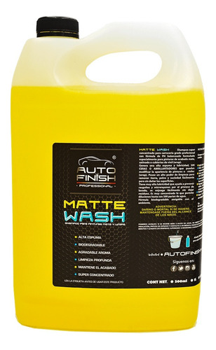 Autofinish Shampoo Matte Wash Pintura Mate Wrap Vinil 1 Gal