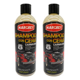2 Shampoo Con Cera Autos Y Motos 1lt Alta Espuma Margrey