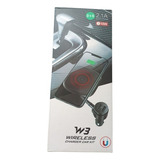 Cargador Adaptador Cigarrera Carro Dualusb Carga Inalámbrica