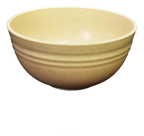 Bowl De Bambu Ecológico Bege Lines Lyor 15×7,5cm