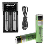 Cargador Baterías Liitokala Lii-c2 Con 2 Pilas Litio 18650