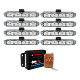 Barras De Luces Estroboscópicas De Emergencia, 4 Led, 8 En 1