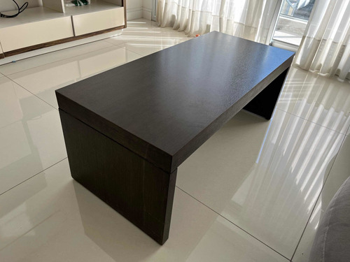 Mesa Ratona Madera Maciza Marrón Oscuro Rectangular. Usada