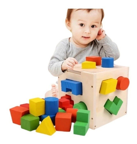 Juguete Cubo Educativo Montessori Para Niños Bebes 