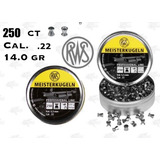 250 Balines Pellets Rws Meisterkugeln 14gr Cal .22 Xtr