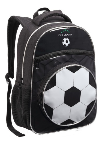 Mochila Futebol Infantil Masculina De Costas Menino Escolar