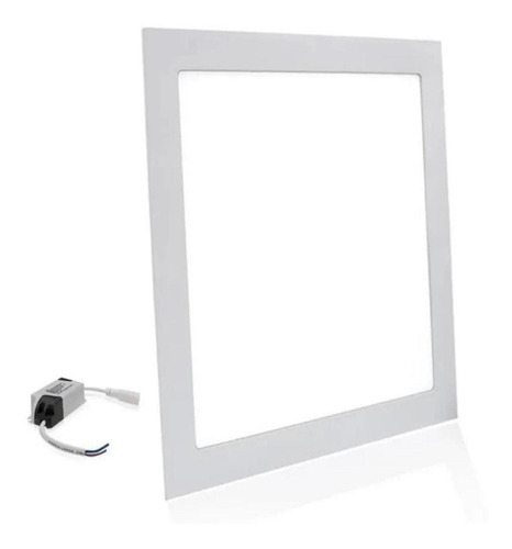 Painel Led Plafon Embutir 24w Quadrado Branco Frio 6500k Biv