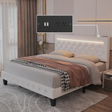 Cama Queen Led Kallabe Con Control App