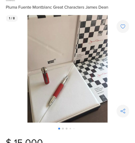 Pluma Fuente Montblanc Great Characters James Dean 117888