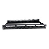 Patch Panel Cat5e Com 24 Portas Rj45 Para Racks 1u