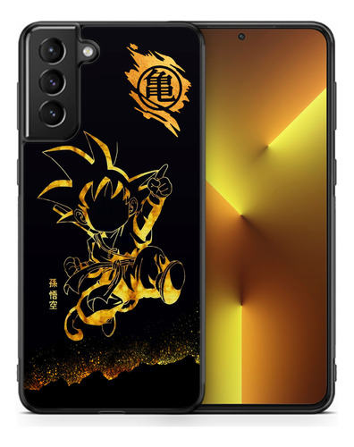 Dragon Ball Golden Goku Funda Para Galaxy Anime Manga