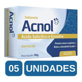 Kit 5 Sabonete Acnol Antiacne Cravos Espinha Arte Nativa 90g