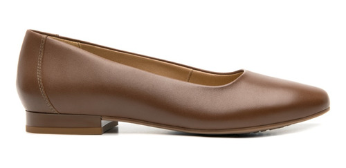 Flats Ballerina Confort  Mujer Cafe Piel Flexi 119901 Gnv®