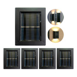 Kit 4 Led Solar Wall Lamp Jardim Casa Decoração 2er-set