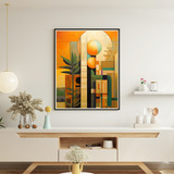 Quadro Decorativo Grande Sala Luxo 90x60 Mãe Terra