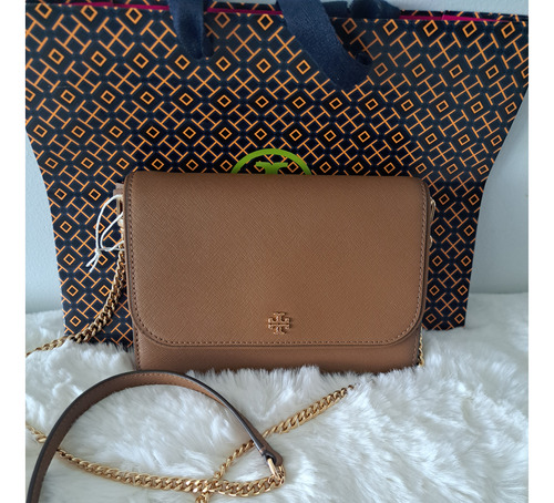 Bolsa Crossbody Tory Burch Emmerson Chain Wallet Original 