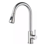 Torneira Gourmet Monocomando Com Extensor Ducha Luxo Inox