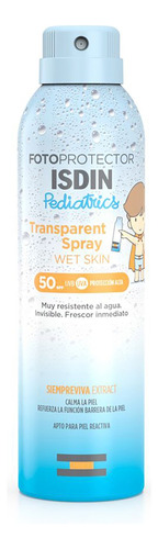 Isdin Fotoprotector Pediátrico Wet Skin Spray Spf50+ X 250ml