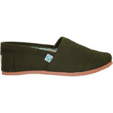 Zapato Alpargata Korvas Verde Oscuro Mujer Dama Casual