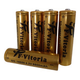 Kit 5 Bateria Recarregável 18650 8800mah 4.2v Lanterna Laser