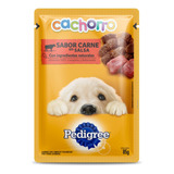 Pedigree Alimento Húmedo En Sobre Perro Cachorro Carne 12un