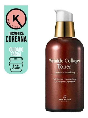 Tónico Anti Arrugas Wrinkle Collagen Toner Cosmética Coreana