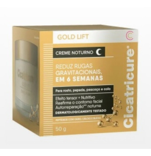 Creme Facial Cicatricure Gold Lift Noite 50g