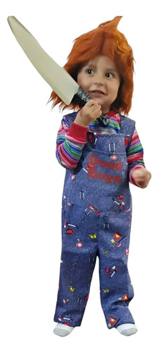 Disfraz De Chucky Choky Chuky Bebes O Niño + Peluca+cuchillo