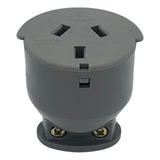 Ficha Hembra Taad C/neutro 10 Amp C/sujeta Cable (enchufe)