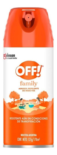 Off!  Family Repelente Para Mosquitos Aerosol 170cc X 2 