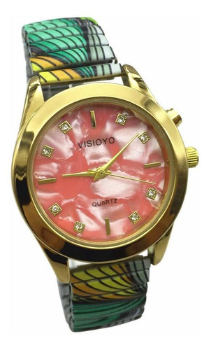 Reloj Mujer Visionu Tag-1306 Cuarzo Pulso En Acero