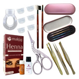 Kit Completo Design Henna Sobrancelhas Profissional + Brinde