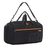 Bolso Nba 16352 Miami Heat Color Negro Urbano Gimnasio Viaje Reforzado Con Botinero