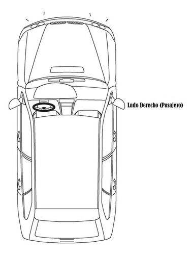 Retrovisor Ford Fiesta Power/ Max/ Move (2004-2013) Foto 3