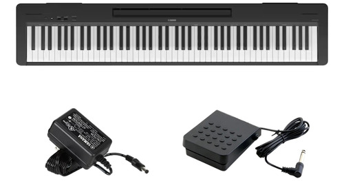 Piano Digital Yamaha P145 + Fonte + Pedal Loja Oficial