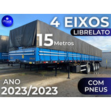 Carreta 4 Eixos 2023 Librelato 15 M. C/ Pneus =randon Guerra