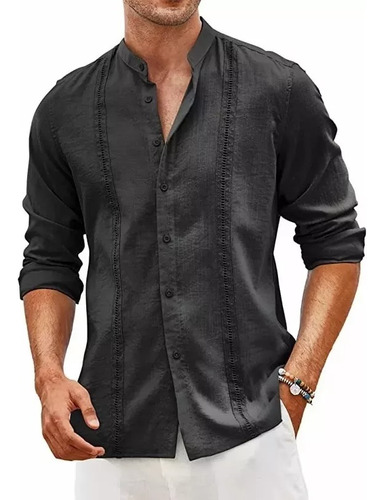 Playa De Guayabera Cubana Camisas Casual Para Hombre