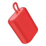 Parlante Portátil Bluetooth Inalámbrico Hoco Bs47 Color Rojo