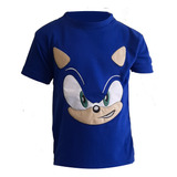 Sonic, Knucles, Tails Playera De Algodón Bordada